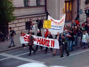 Manifestation contre les réformes Hartz