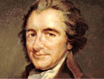 Thomas Paine (1737 – 1809) est le premier a avoir posé le principe d'un revenu universel. Il souhaitait le financer par l'impôt sur les héritages et combattre ainsi les rentes des aristocrates pour favoriser la création de valeur par la société civile.