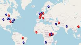 Carte mondiale des expérimentations de revenu de base - MFRB